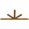 Ekena Millwork Saratoga Rough Sawn Timber Gable Bracket, Western Red Cedar, 72"W x 33"H x 2"D x 4"F, 11/12 Pitch GBW072X33X0204SAR00RWR - alternate 2